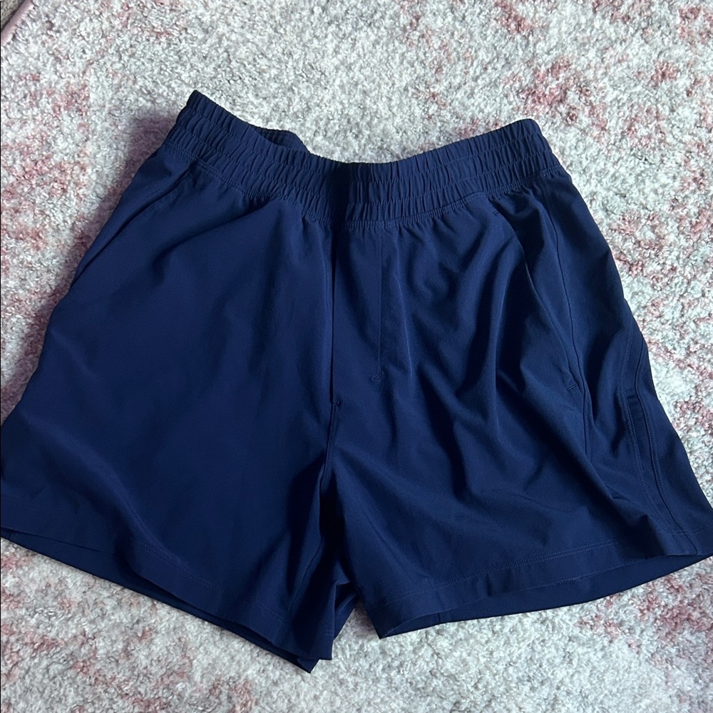 Lululemon Men’s Pace Breaker Linerless 5” Shorts - Navy Blue - Size Small